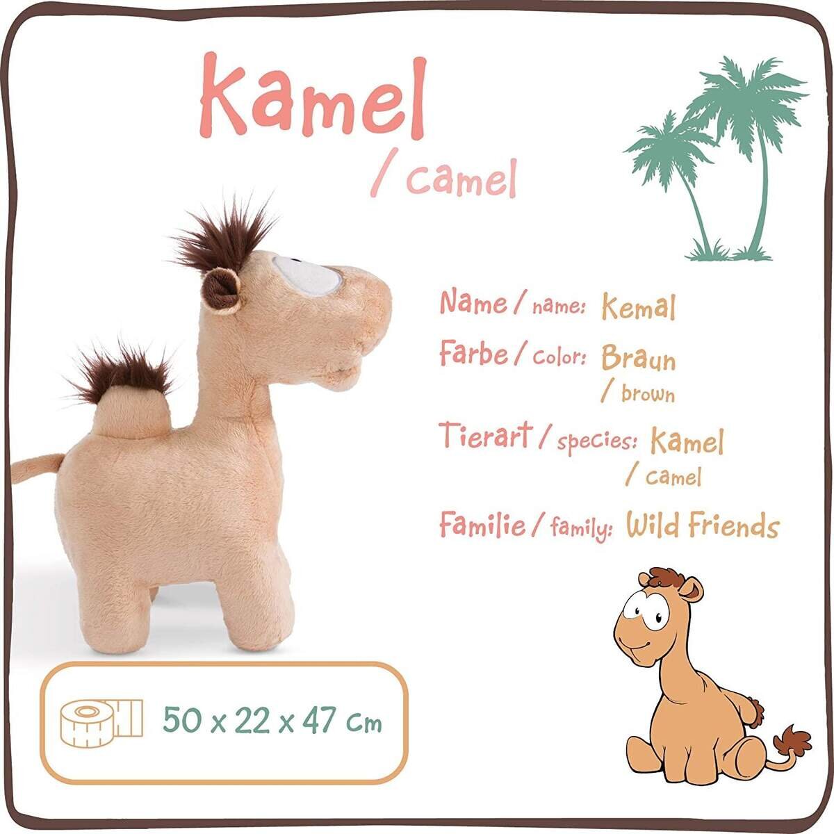 NICI Wild Friends Kamel Kemal, 50 cm, stehend