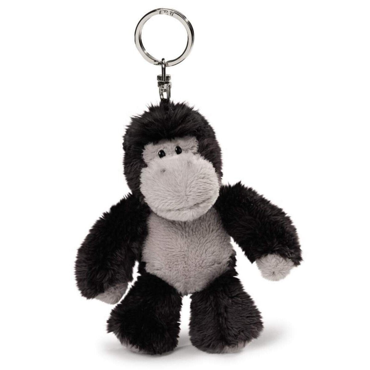 NICI Wild Friends Schlüsselanhänger Gorilla Plüsch Bean Bag, 10 cm