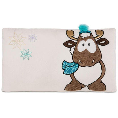 NICI Winter Glamour Rentier Reny Heart Kissen, 43 x 25 cm