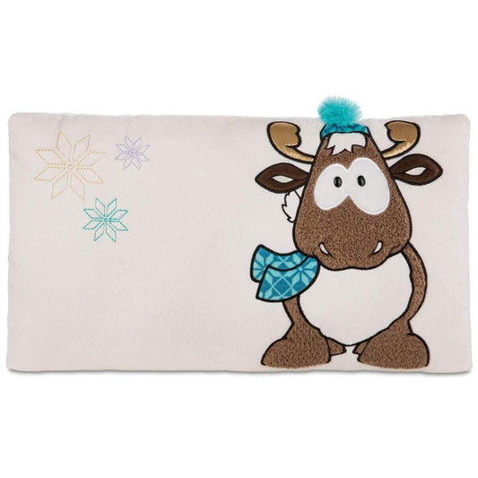 NICI Winter Glamour Rentier Reny Heart Kissen, 43 x 25 cm