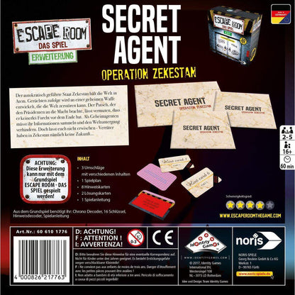 Noris Spiele Escape Room Secret Agent