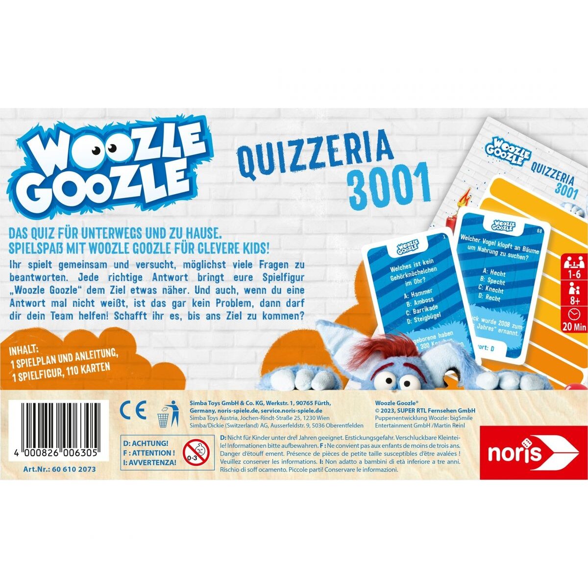 Noris Woozle Goozle - Quizzeria 3001