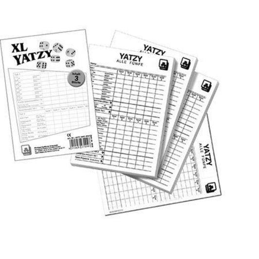 Nürnberger Spielkarten Yatzy -eXtra cLassic- Spielblöcke 3er