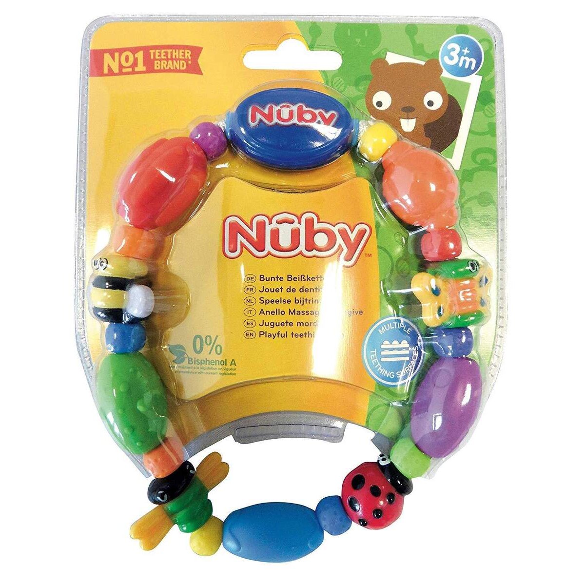 Nuby Beiß- und Greifkette Käfer