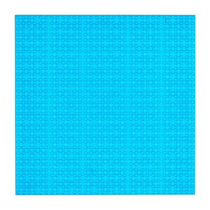 Open Bricks Bauplatte transparent / blau, 25,5 x 25,5 cm