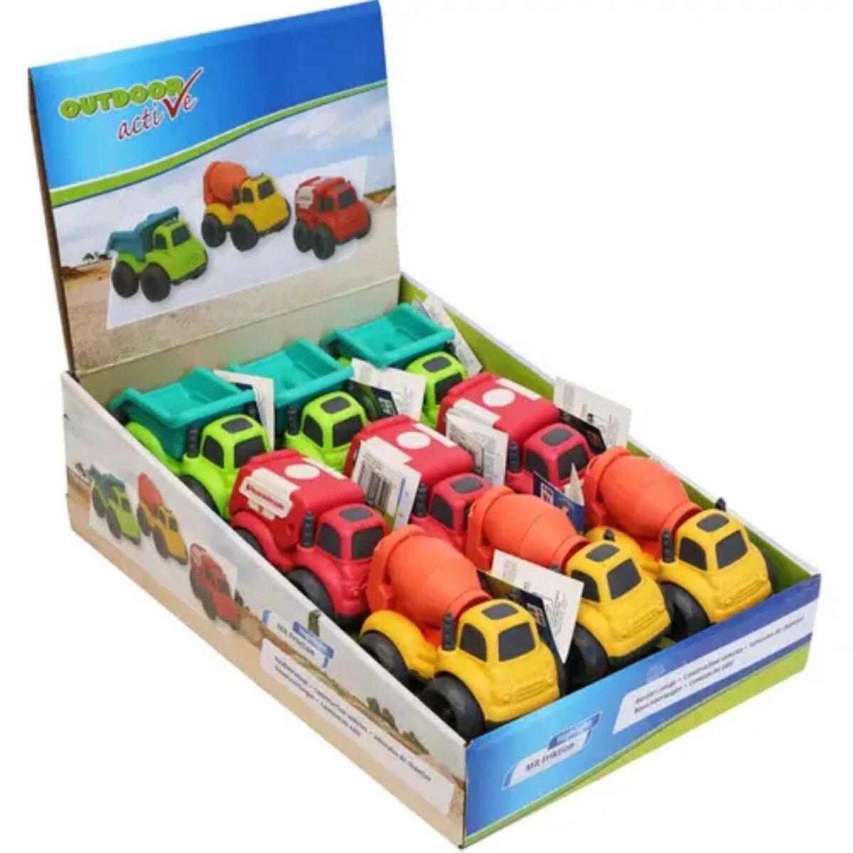 Outdoor active Baufahrzeuge 10 cm, 1 Stück, sortiert