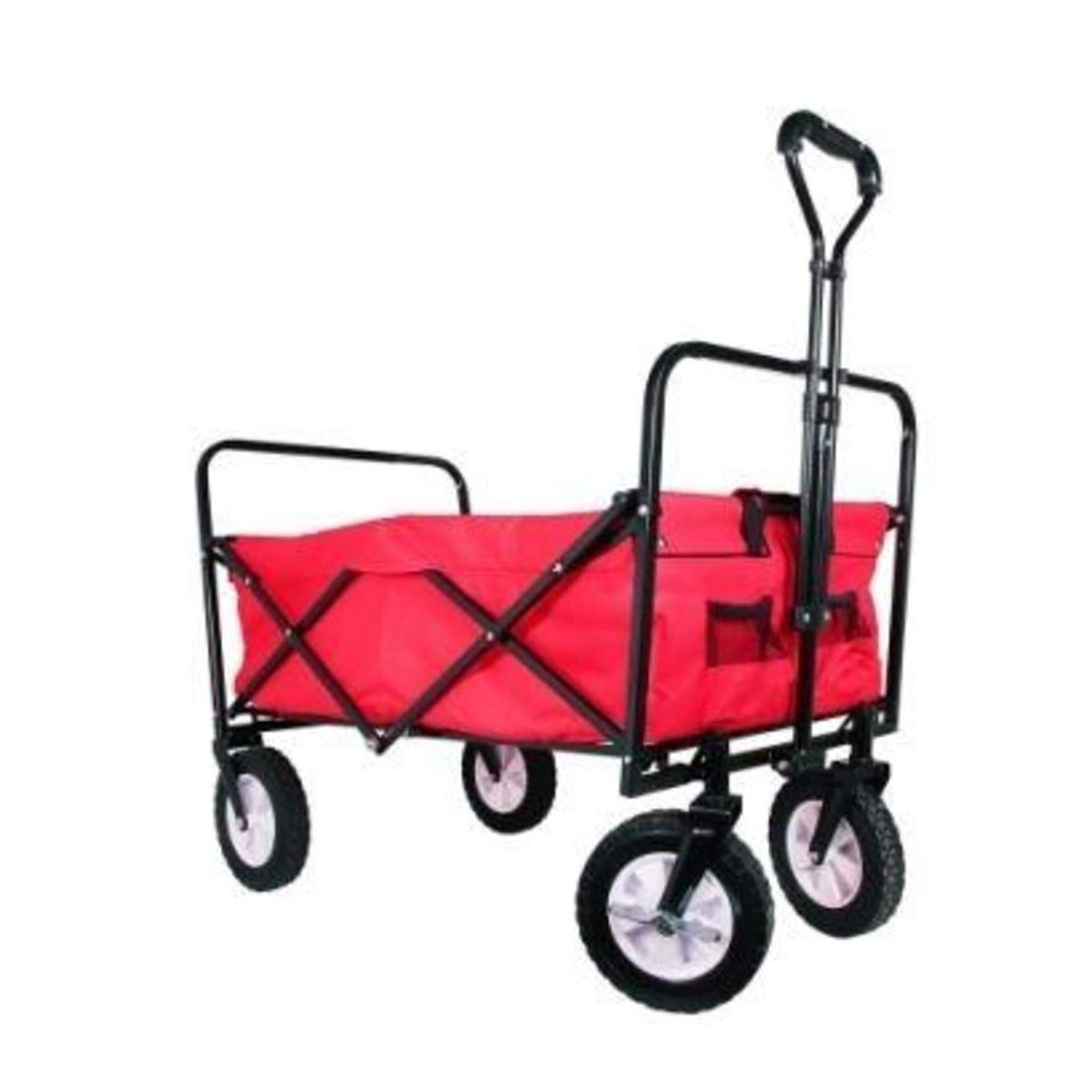 Outdoor Active Bollerwagen aus Metall, faltbar, rot