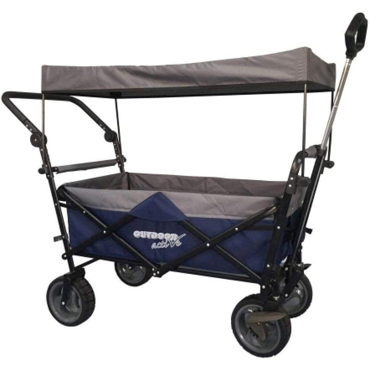 Outdoor active King-Deeds OA Bollerwagen blau/grau + Dach