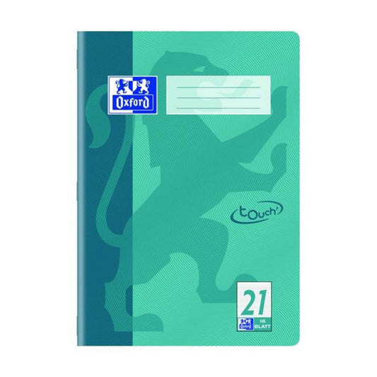 Oxford Touch Schulheft A4 Liniatur 21 mint, Optik Paper®