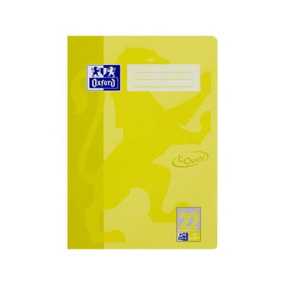Oxford Touch Schulheft A4, L22, zitrone, 16 Blatt, Optik Paper®