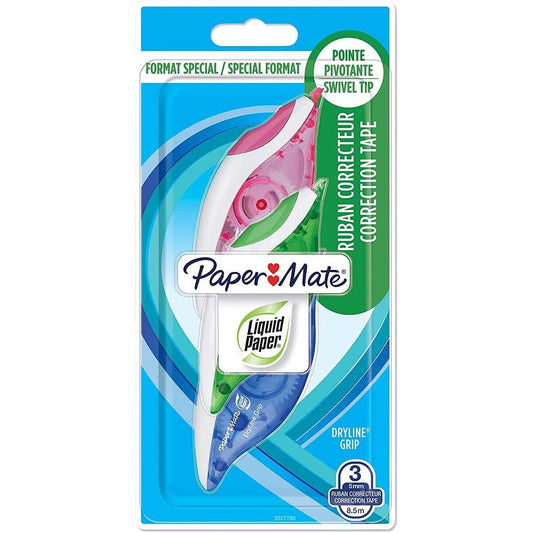 Paper Mate Korrekturroller Dryline Grip 2+1, 5 mm x 8,5 m