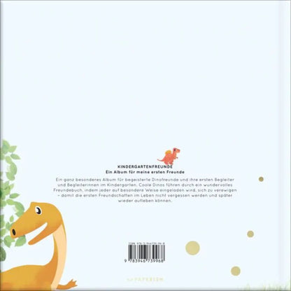 PAPERISH Kindergartenfreunde - Dinos: ein Album für meine ersten Freunde (Freundebuch)