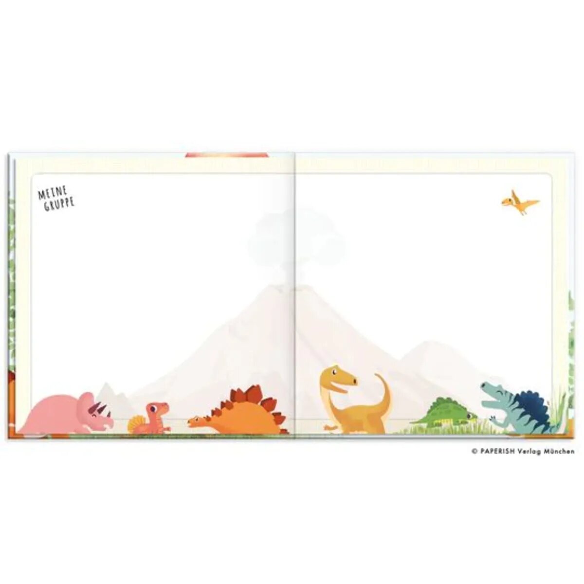 PAPERISH Kindergartenfreunde - Dinos: ein Album für meine ersten Freunde (Freundebuch)