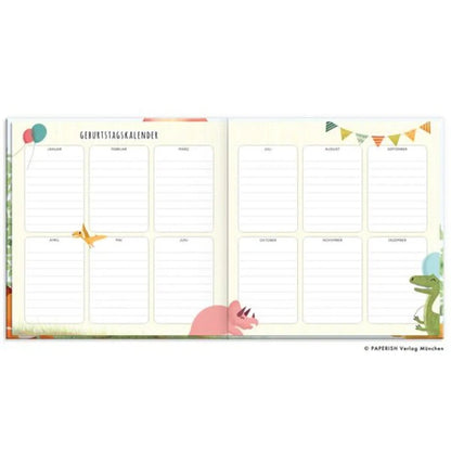 PAPERISH Kindergartenfreunde - Dinos: ein Album für meine ersten Freunde (Freundebuch)