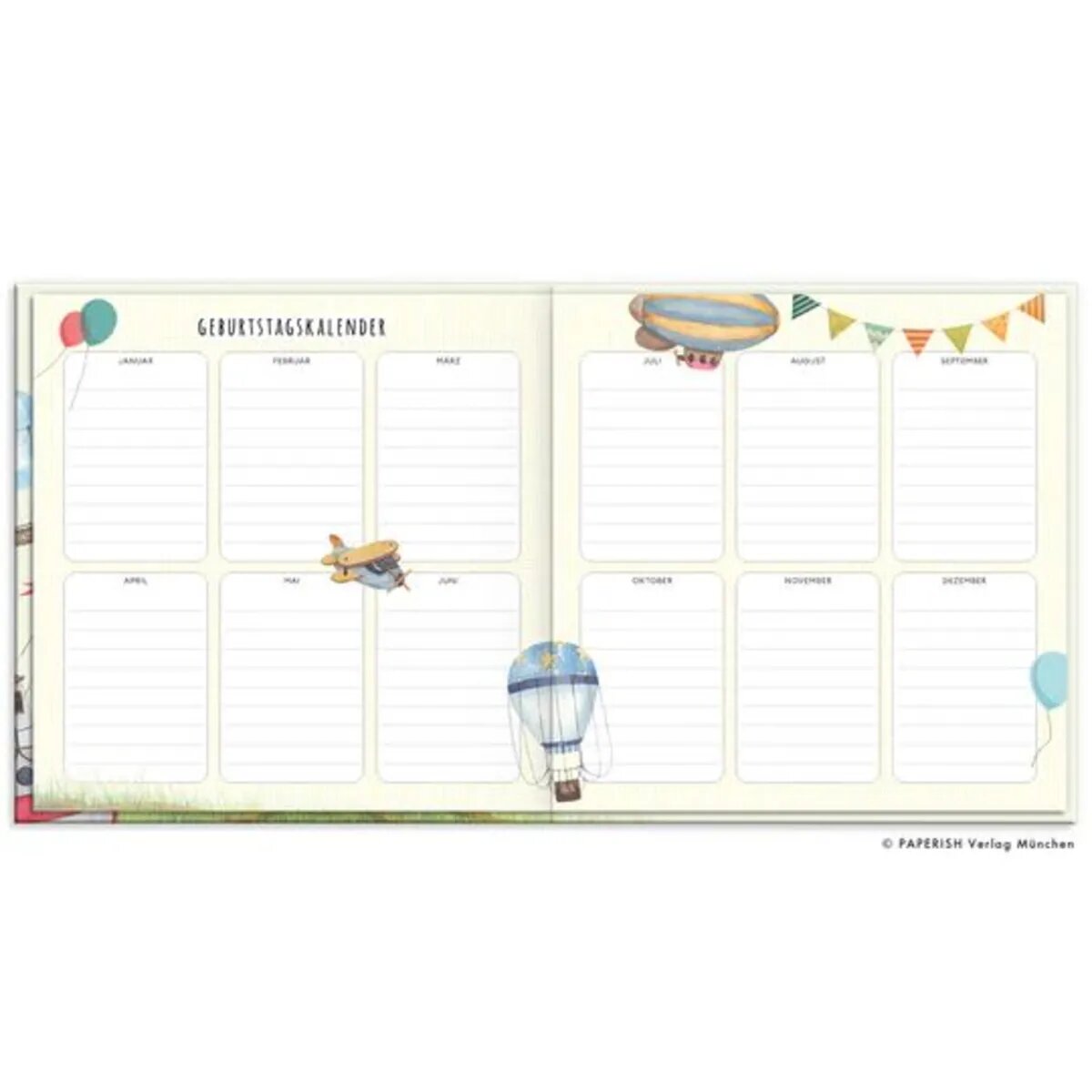 PAPERISH Kindergartenfreunde - Fahrzeuge: ein Album für meine ersten Freunde (Freundebuch)