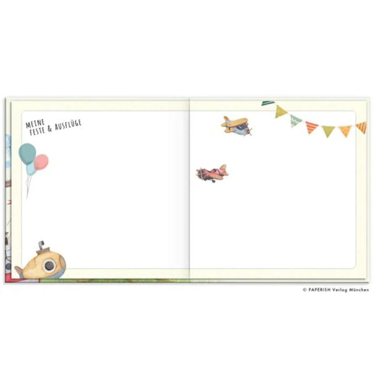 PAPERISH Kindergartenfreunde - Fahrzeuge: ein Album für meine ersten Freunde (Freundebuch)