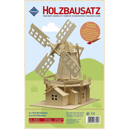 Pebaro Holzbausatz Windmühle