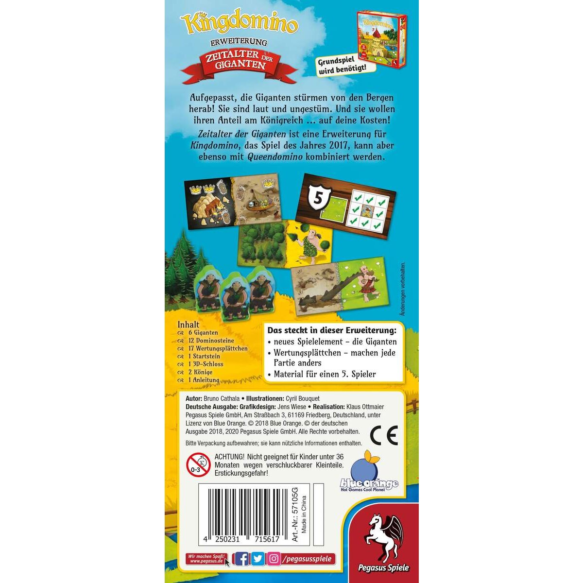 Pegasus Spiele Kingdomino: Zeitalter der Giganten [Erweiterung]