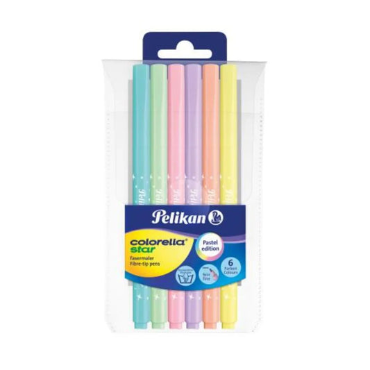 Pelikan Fasermaler Colorella Star C 302 PASTELL, 6 Stück