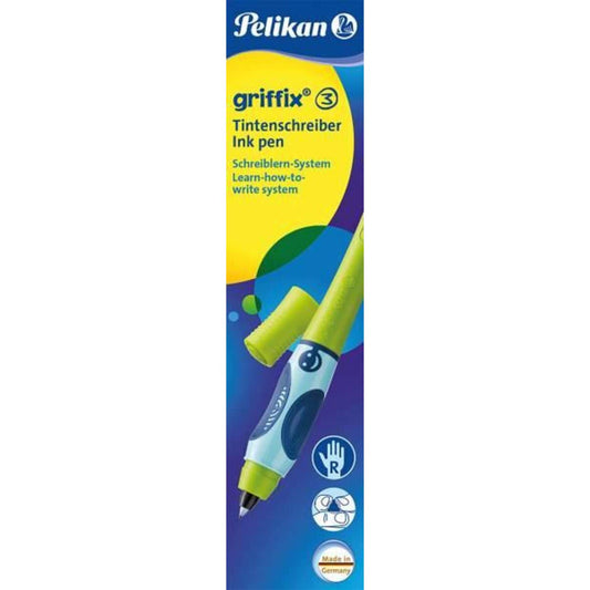 Pelikan griffix® 3  Tintenschreiber, grün, rechts, Faltschachtel