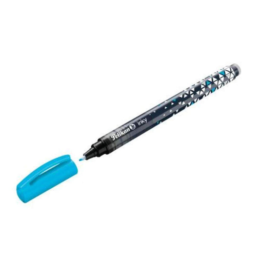 Pelikan inky® Tintenschreiber  0,5mm neonblau