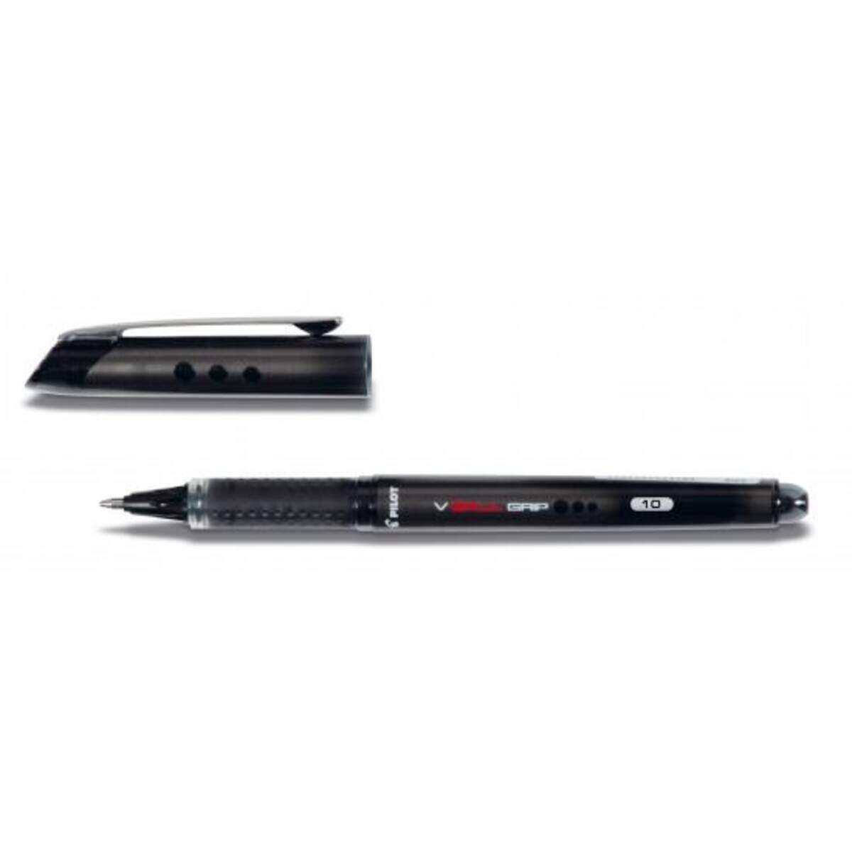 Pilot Tintenroller V Ball 10 Grip, schwarz