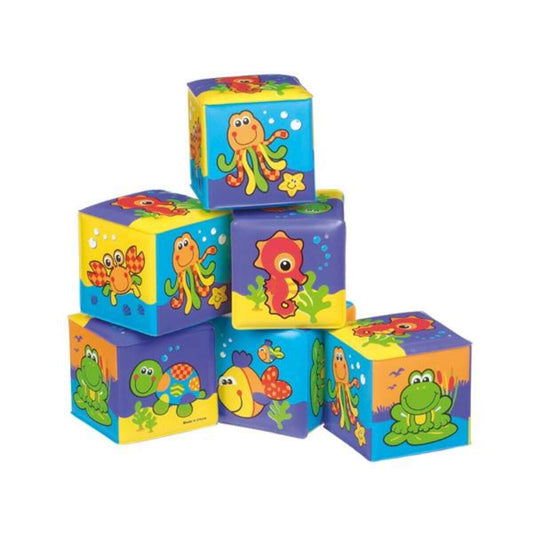 Playgro Badespielwürfel bunt 6teilig
