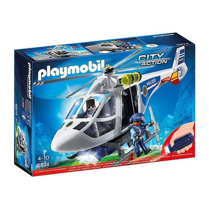 PLAYMOBIL® 6874 Polizei-Helikopter mit LED-Suchscheinwerfer