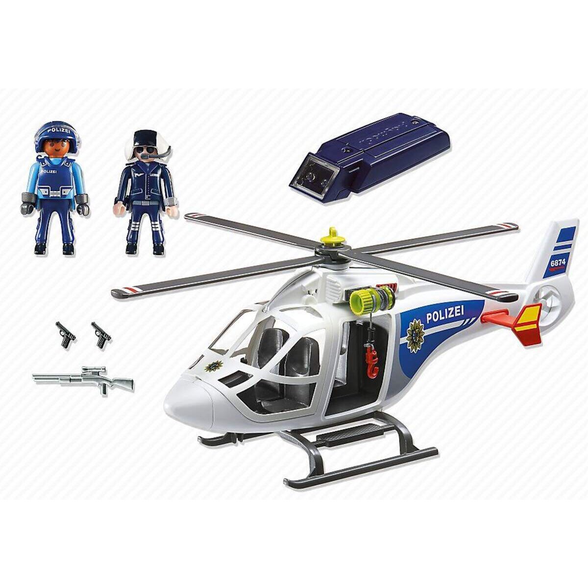 PLAYMOBIL® 6874 Polizei-Helikopter mit LED-Suchscheinwerfer