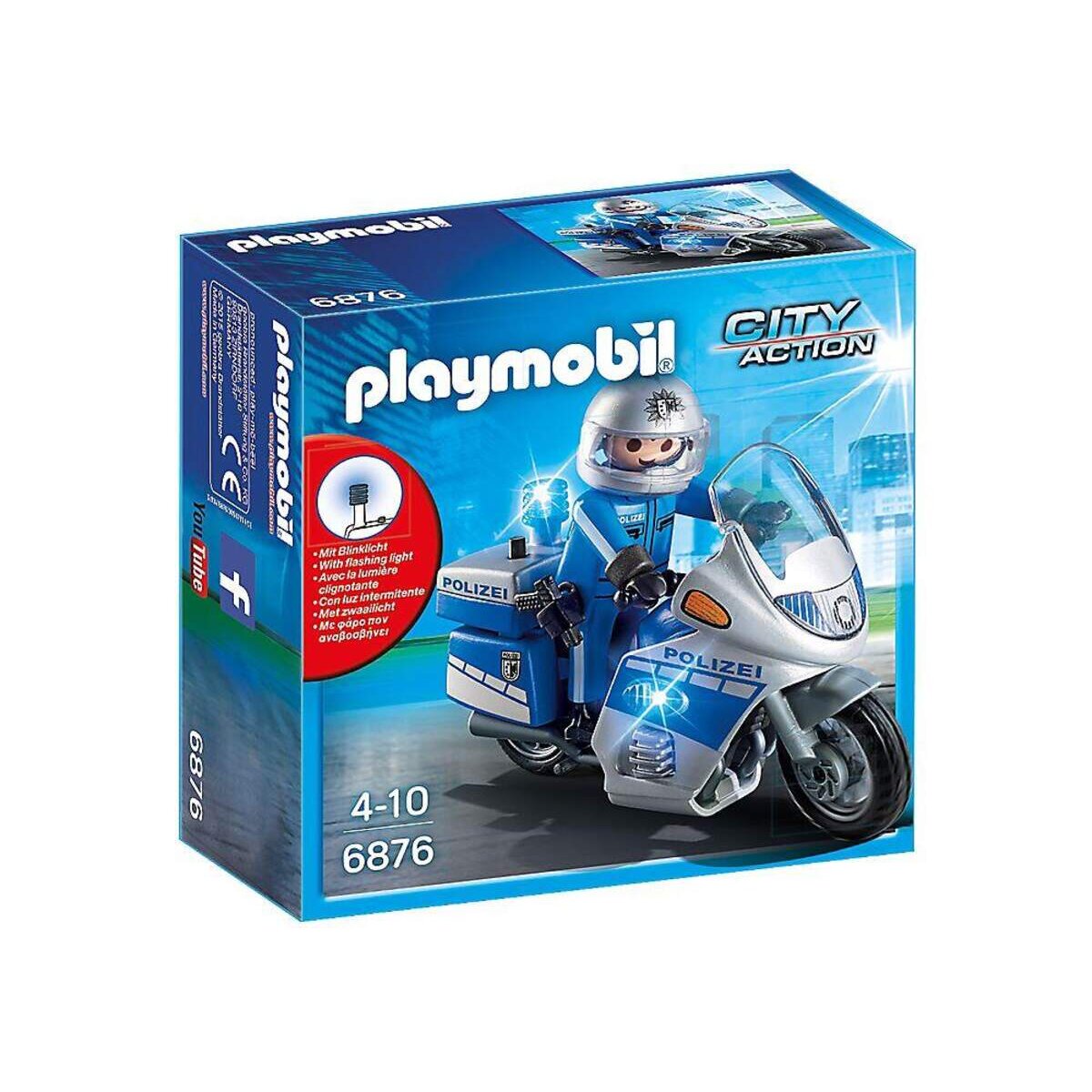 PLAYMOBIL® 6876 Motorradstreife mit LED-Blinklicht