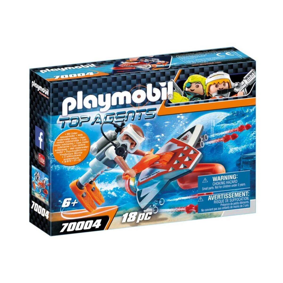 PLAYMOBIL® 70004 Top Agents Spy Team Underwater Wing