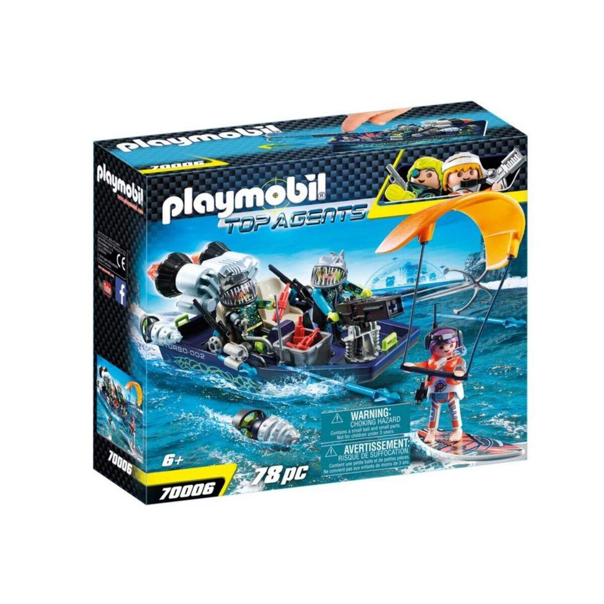 PLAYMOBIL® 70006 Top Agents Team S.H.A.R.K. Harpoon Craft