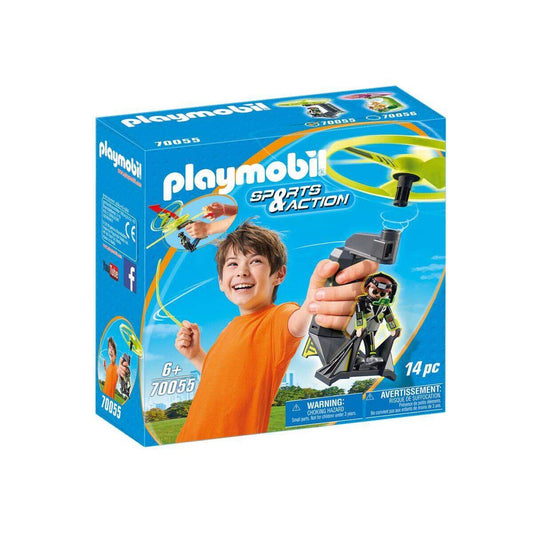 PLAYMOBIL® 70055 Sports & Action Top Agents Pull String Flyer, grün