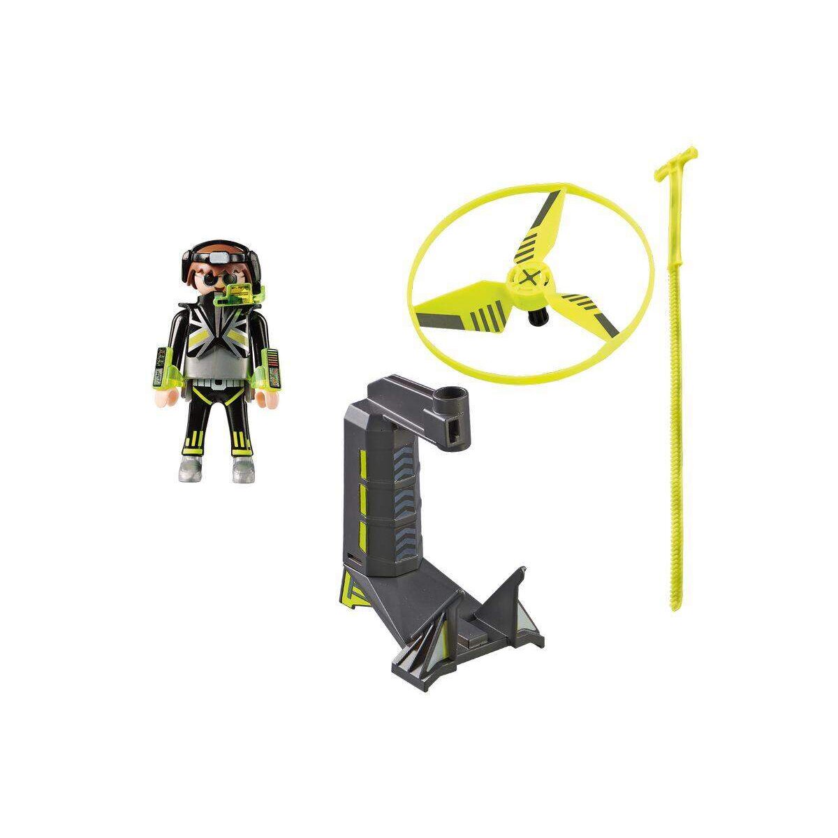 PLAYMOBIL® 70055 Sports & Action Top Agents Pull String Flyer, grün