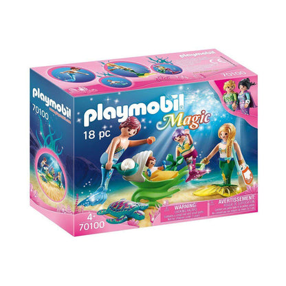PLAYMOBIL® 70100 Magic Familie mit Muschelkinderwagen