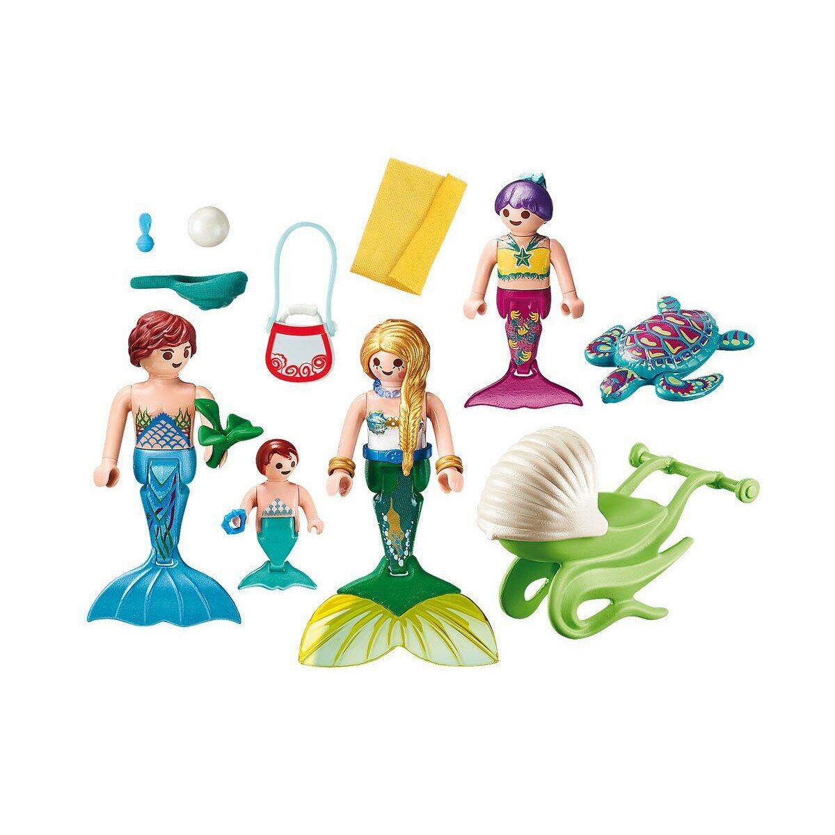 PLAYMOBIL® 70100 Magic Familie mit Muschelkinderwagen