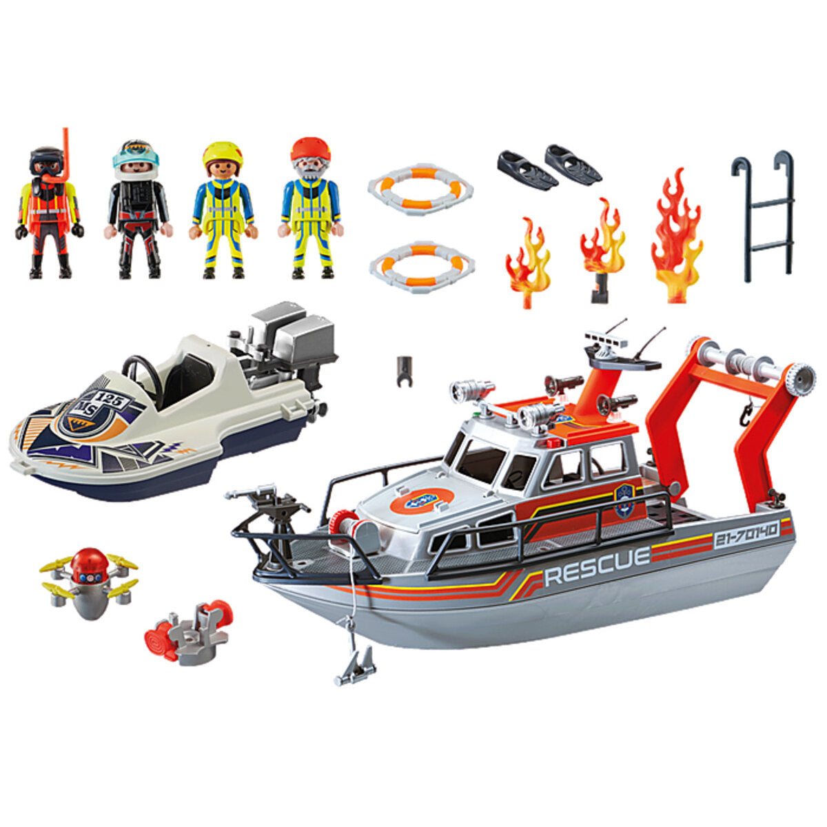 PLAYMOBIL® 70140 City Action  Seenot: Löscheinsatz mit Rettungskreuzer