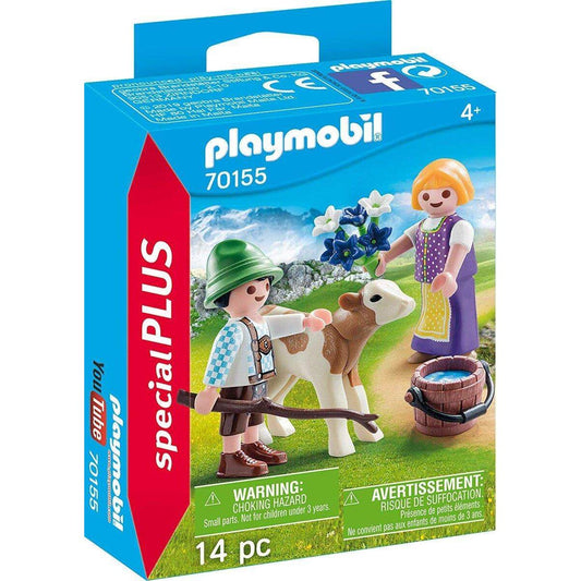 PLAYMOBIL® 70155 Special Plus Kinder mit Kälbchen, bunt