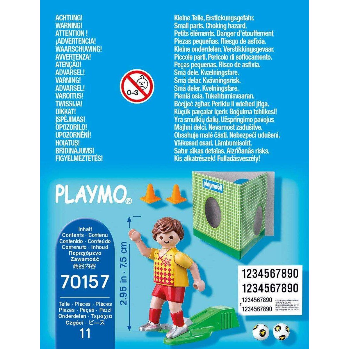PLAYMOBIL® 70157 Special Plus Fußballspieler mit Torwand, bunt