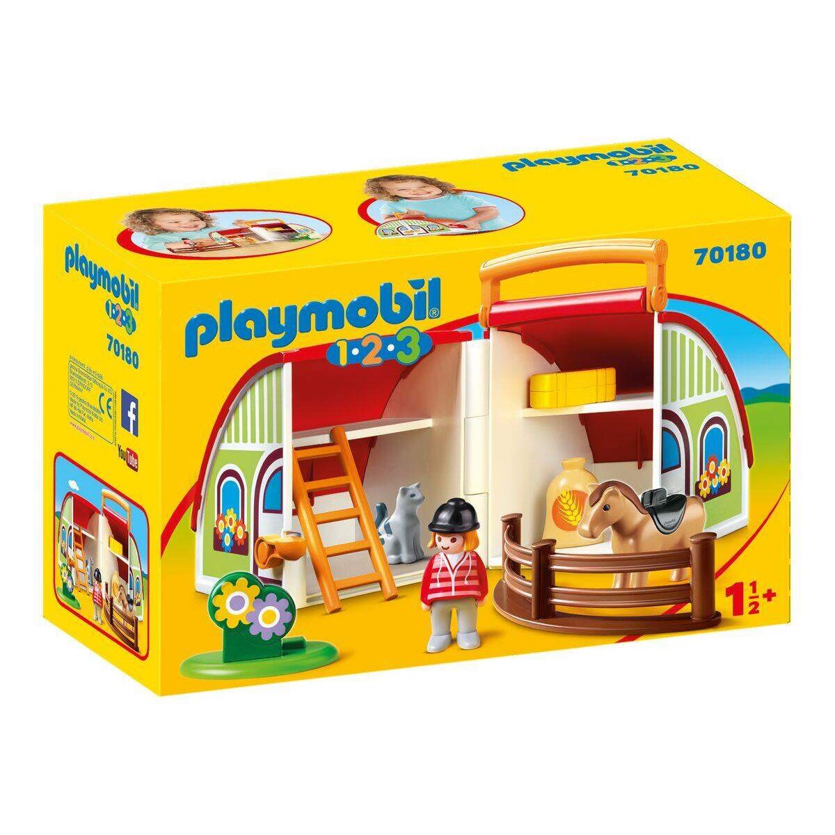 PLAYMOBIL® 70180 1.2.3 Mein Mitnehm-Reiterhof