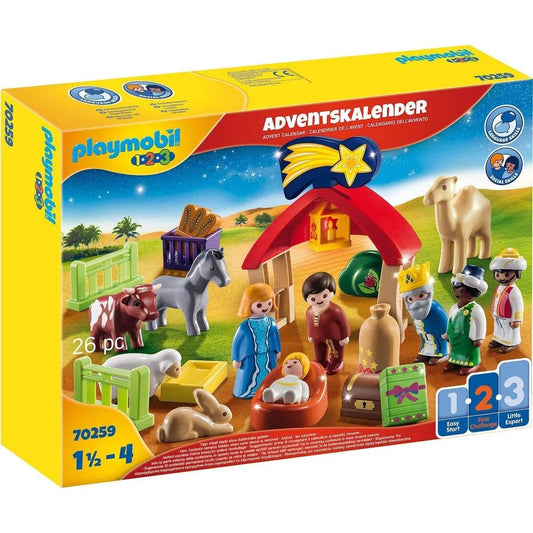 PLAYMOBIL 70259 - Christmas 1.2.3 Adventskalender Weihnachtskrippe -heit