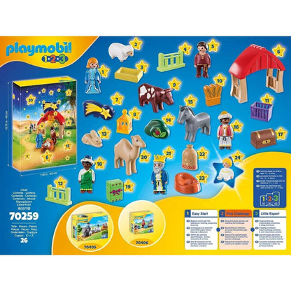 PLAYMOBIL 70259 - Christmas 1.2.3 Adventskalender Weihnachtskrippe -heit