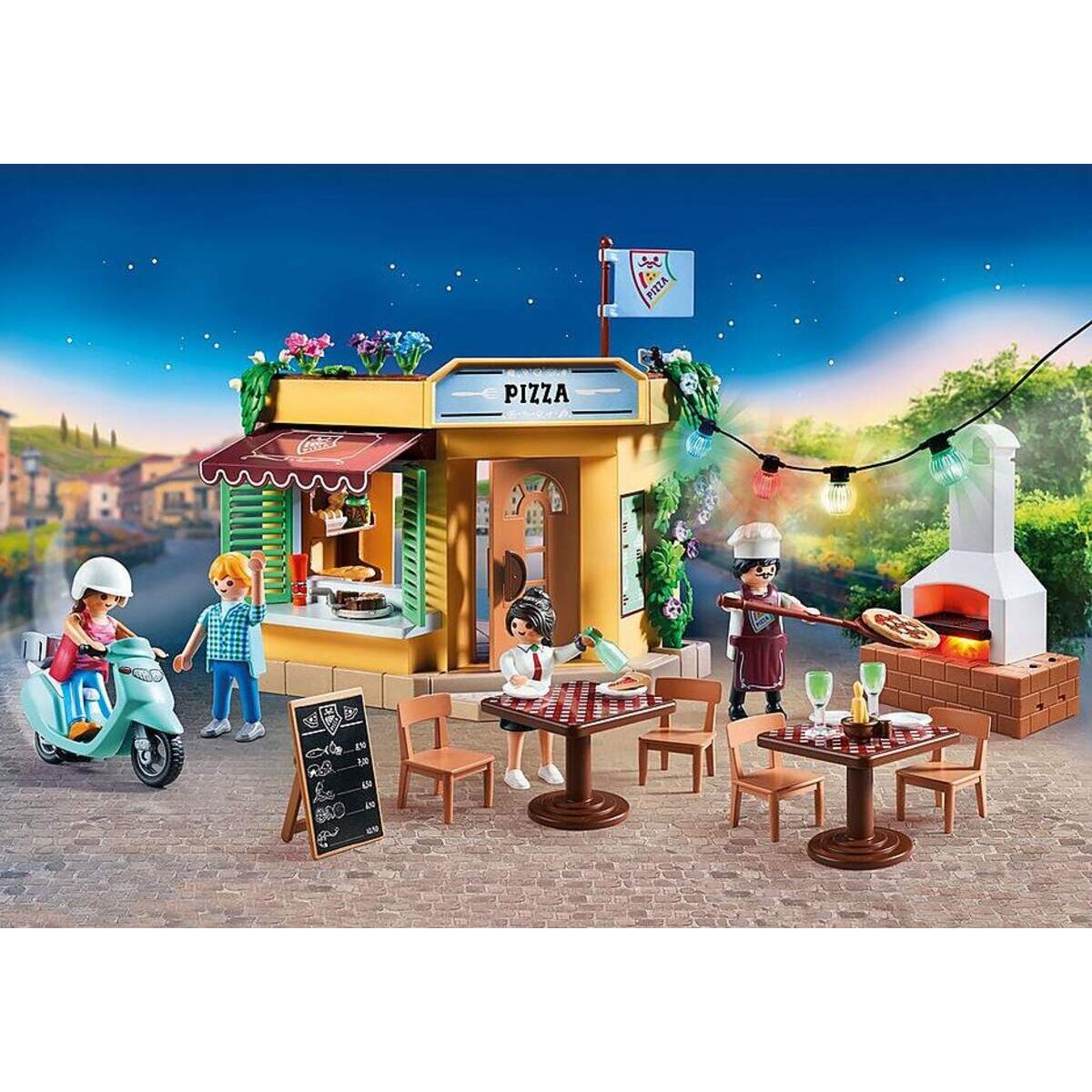 PLAYMOBIL® 70336 City Life Pizzeria mit Gartenrestaurant