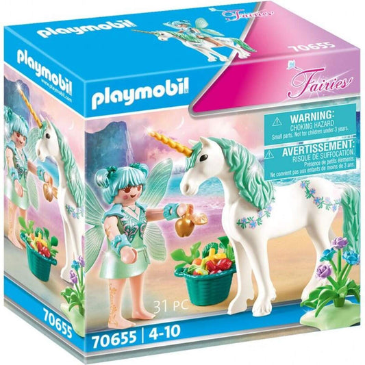 PLAYMOBIL® 70655 Fairies  Einhorn mit Fütter-Fee