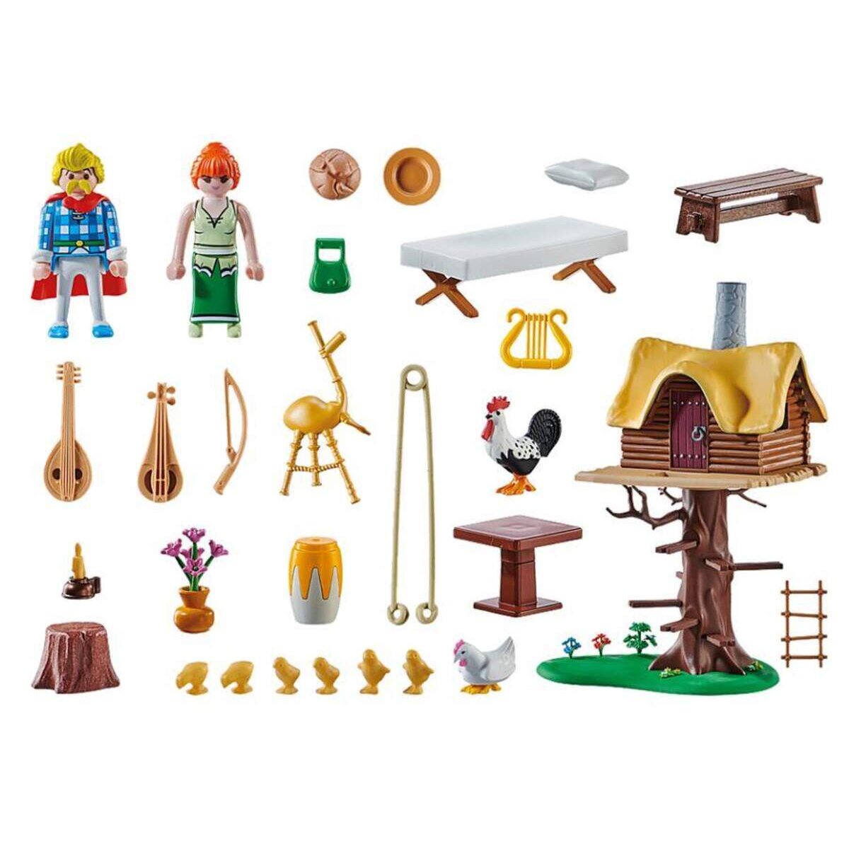 PLAYMOBIL® 71016 Asterix: Troubadix mit Baumhaus