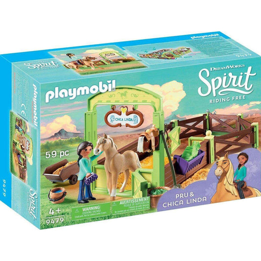PLAYMOBIL® 9479 Pferdebox Pru & Chica Linda