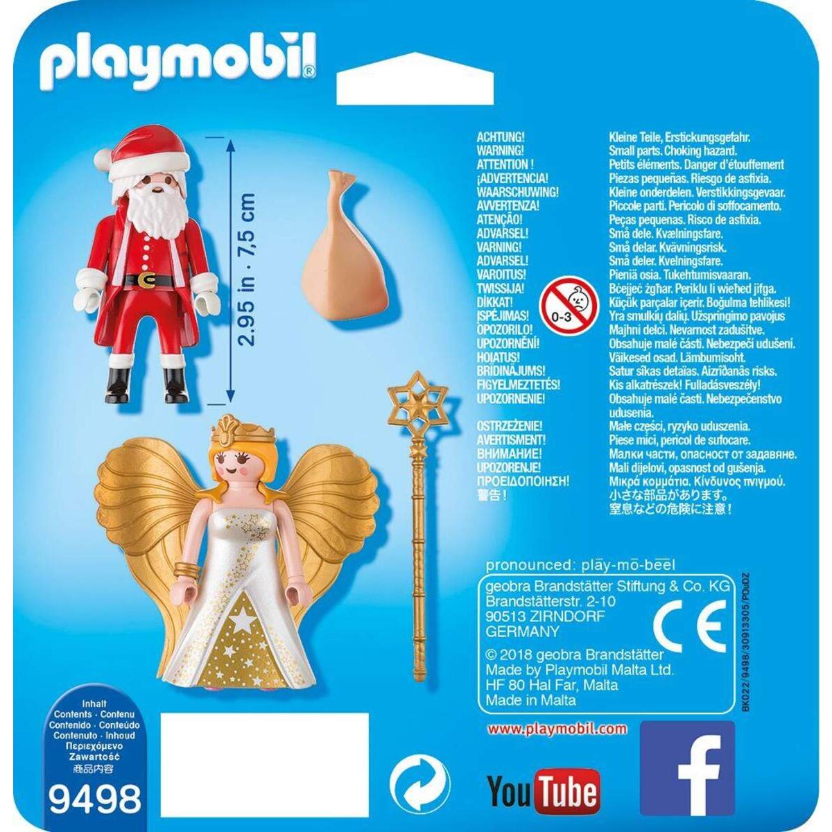 PLAYMOBIL® 9498 Duo Pack Weihnachtsmann und Engel