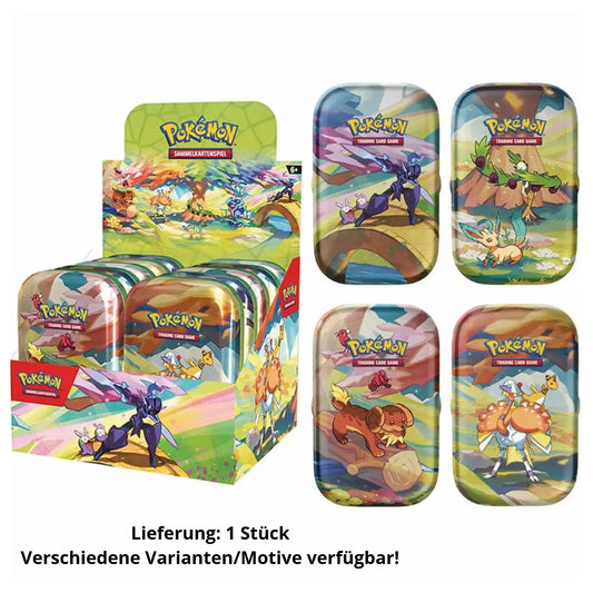 Pokémon-Sammelkartenspiel: Mini-Tin-Box Farbenfrohes Paldea, 1 Stück; 5-fach sortiert