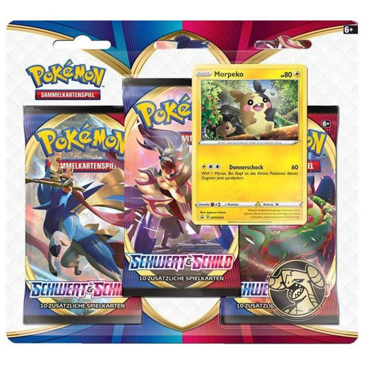Pokemon Booster Schwert und Schild 3er, 1 Stück, sortiert