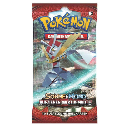 Pokemon Boosterpack mit 10 Karten, sortiert